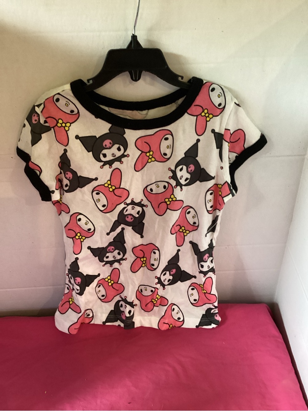 Girls Sanrio Kuromi & My Melody White Graphic T Shirt Size Small